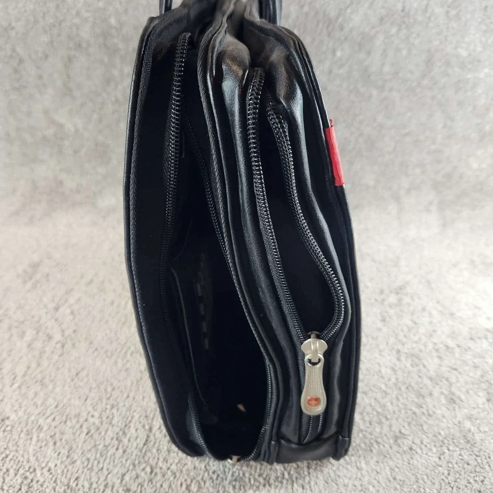 SwissGear Briefcase Black Ballistic Nylon Organizer Business Bag Unisex